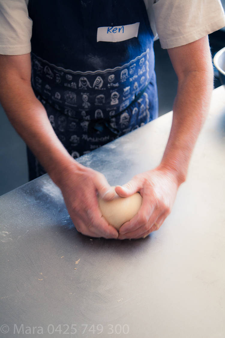 Pick up dough and repeat process. 
